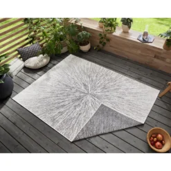 In- & Outdoor Wendeteppich Aura Grau, Größe:200x290 Cm -Vidaxlko Verkaufe a0d43a607b4f45be96c837c628026b34