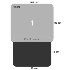 Wash+Dry Fußmatten-Set Für Autos (2-teilig) 80 X 110 Cm Kleen-Car Set Premium -Vidaxlko Verkaufe a18dbd11dc38cf0a963a3ad40bed1572