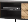 Mirjan24 TV-Lowboard Diamond RTV154, Stilvoll Schrank, Loft TV-Schrank, Wohnzimmer Kollektion (Farbe: Schwarz / Evoke Eiche)