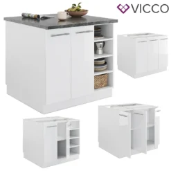 Vicco Kücheninsel Fame-Line Weiß Hochglanz 90 Cm Holzwerkstoff -Vidaxlko Verkaufe a2b0d5bdc49b4663060e5c32610fd5ca