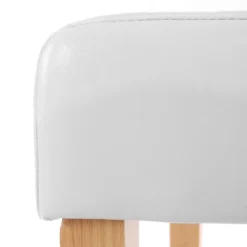 Esszimmerstuhl Littau, Küchenstuhl Stuhl, Leder Weiß, Helle Beine -Vidaxlko Verkaufe a6a79bcf3f08a231a5c3e4ec8e8faecf