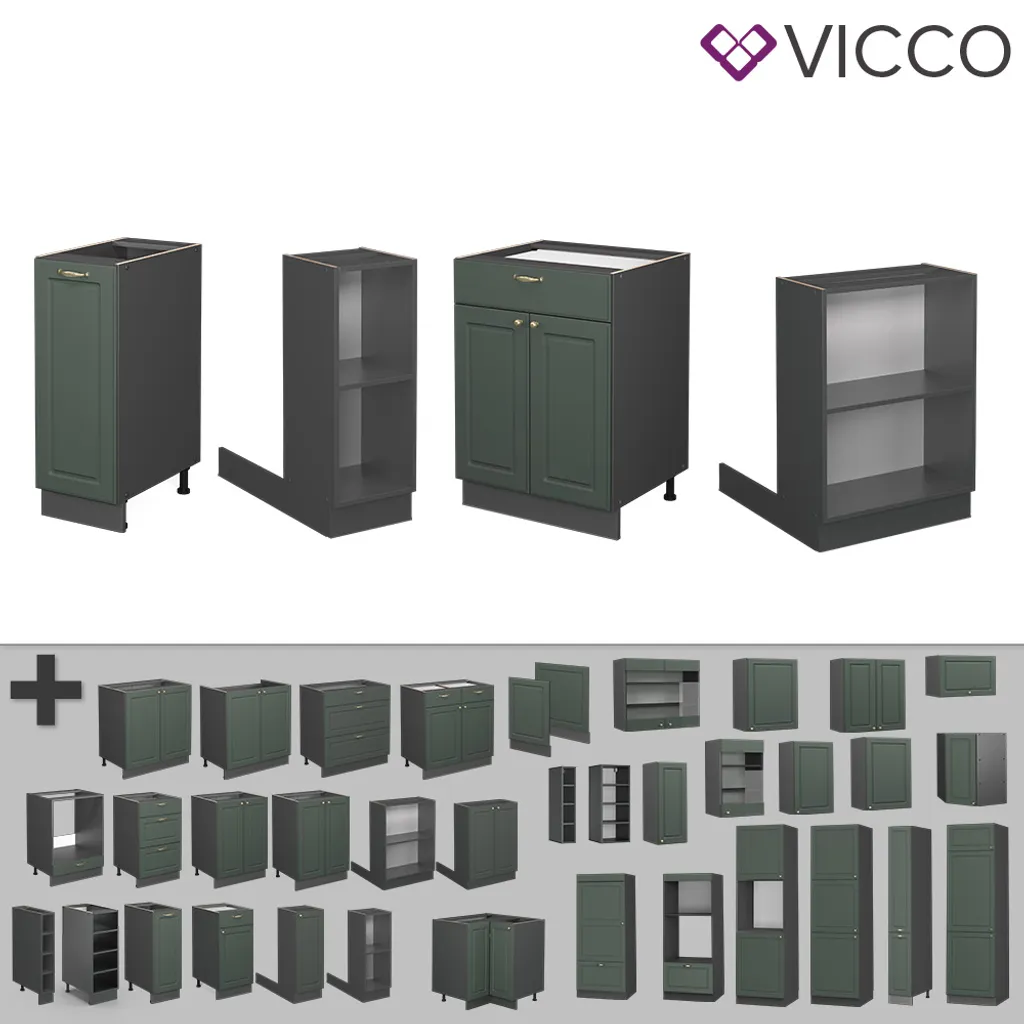 Vicco Kücheninsel Fame-Line Anthrazit-Gold Landhaus 90 Cm Holzwerkstoff 6 Vicco Kücheninsel Fame-Line Anthrazit-Gold Landhaus 90 Cm Holzwerkstoff – Bild 6