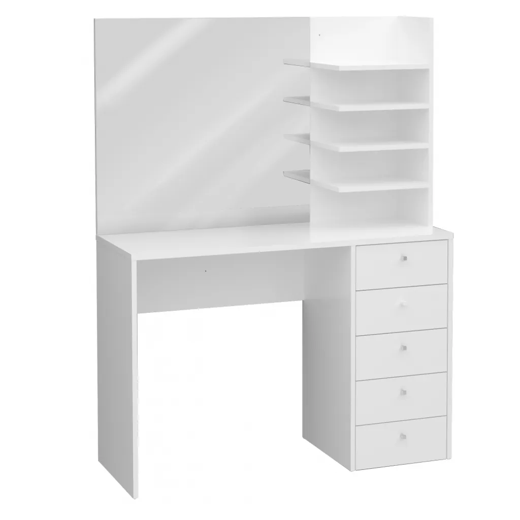 Schminktisch MARL Schreibtisch In Weiß Ca. 105 X 140 X 40 Cm 1 Schminktisch MARL Schreibtisch In Weiß Ca. 105 X 140 X 40 Cm