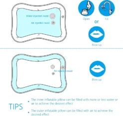 Baby Aufblasbare Wassermatte Für Kinder Kleinkinder Aufblasbare Wasser-Spielmatte Kleinkinder Spielmatte Frühe Entwicklung Perfektes Sensorisches Spielzeug -Vidaxlko Verkaufe a8d5974283442b76fe858d5b793c33ca