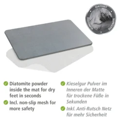 Wenko Badematte Simi Grau, 60 X 39 Cm -Vidaxlko Verkaufe aa92aee42b1bd9fcf65d0681fbec16f0