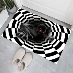 Horror Halloween Kanal Kanaldeckel Party Home Teppich Clown Falle Bodenmatte Badematten