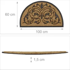 Relaxdays Fußmatte Kokos Halbrund 60x100 Cm -Vidaxlko Verkaufe ab05ee2e2fa344817b43eb548e3753f9