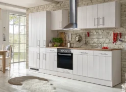 Respekta Küche Küchenzeile Küchenblock Landhausküche Einbauküche 310 Cm Weiß