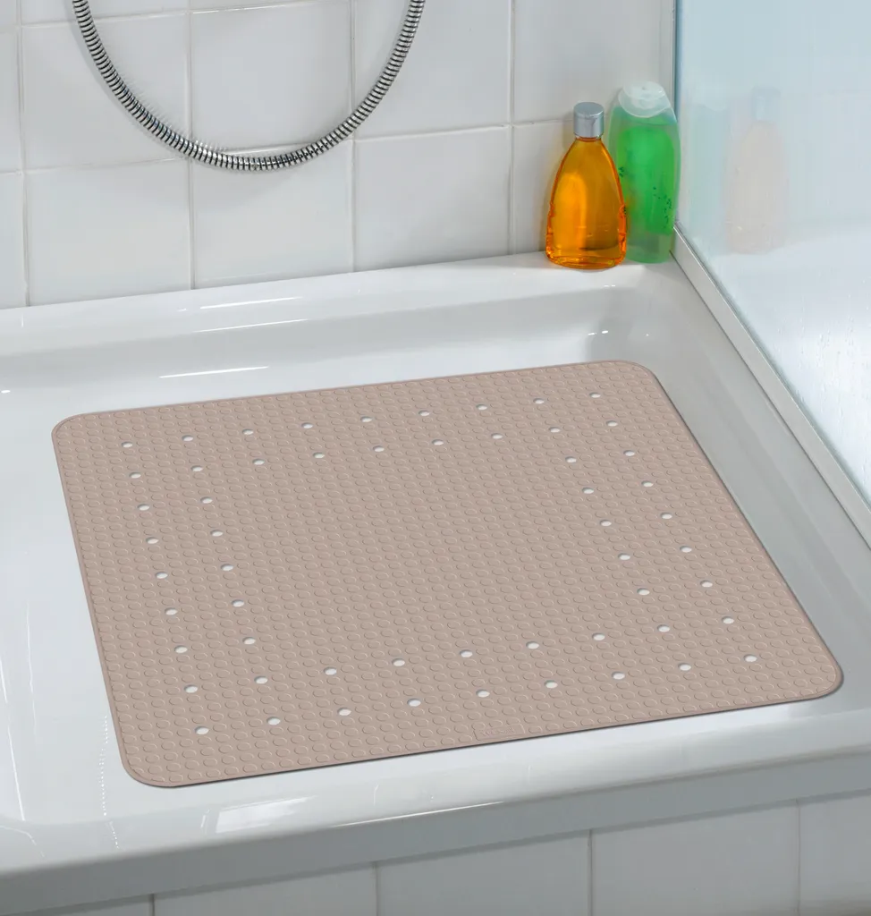 Wenko Duscheinlage Mirasol Taupe 1 Wenko Duscheinlage Mirasol Taupe