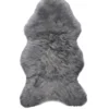 Walexo Schaffell Lammfell Läufer Naturfell Öko Gegerbt (100-110 Cm, GRAU)