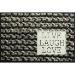 Wash+dry Fußmatte Live Laugh Love 50 X 75 Cm Waschbare Schmutzmatte -Vidaxlko Verkaufe ae565882ec70e1f79c0ac776a124bb4c