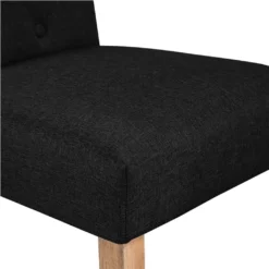 Yaheetech Esszimmerstühle 2er Set Küchenstuhl Polsterstuhl Mit Hoher Rückenlehne, Beine Aus Massivholz, Gepolsterte Sitzfläche Aus Leinen, Schwarz -Vidaxlko Verkaufe aec7d2e4aceeb7e9e1ac5dba1448000a