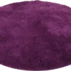 Mikrofaser-Badematte 90 Cm Rund, Aubergine 90cm