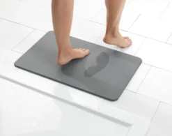 Wenko Badematte Simi Grau, 60 X 39 Cm -Vidaxlko Verkaufe b0a3047109d0bc7e81bbcf8dc15f3e1e