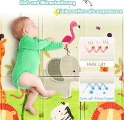 COSTWAY Baby Spielmatte Faltbar, Babymatte Doppelseitig, Krabbelmatte Aus XPE Material, Krabbeldecke, Spielteppich Für Babys, S?uglinge Und Kleinkinder, 200 X 180 Cm Grün 8 COSTWAY Baby Spielmatte Faltbar, Babymatte Doppelseitig, Krabbelmatte Aus XPE Material, Krabbeldecke, Spielteppich Für Babys, S?uglinge Und Kleinkinder, 200 X 180 Cm Grün -Vidaxlko Verkaufe b0feb618ffead522d5921fa5d7565e1f