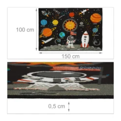 Relaxdays Weltall Teppich Für Kinder 150x100 Cm -Vidaxlko Verkaufe b3400773bda8a1763d7cc7e63997e01c