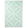 Esschert Design Outdoor-Teppich 182x122 Cm Fliesendesign Grün Und Weiß