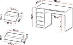 Mirjan24 Schreibtisch / Schminktisch Ada, Elegante Kosmetiktisch, Frisiertisch, Modern Schlafzimmer (Korpus: Weiß, Fronten: Weiß Hochglanz) 11 Mirjan24 Schreibtisch / Schminktisch Ada, Elegante Kosmetiktisch, Frisiertisch, Modern Schlafzimmer (Korpus: Weiß, Fronten: Weiß Hochglanz) -Vidaxlko Verkaufe b3dd0e87d976150095f0c375c5de2e92
