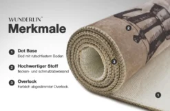 Wunderlin Läufer Flur Teppich Küche Collection Waschbarer Modernes Design, Wertvoll Verwenden Für Teppichlaeufer, Rutschfest Und Küchenläufer | Nützlich Küchenteppich Waschbar Size: 60 X 200 Cm Color: Coffee_Time -Vidaxlko Verkaufe b4c2f3d8d7f9bf92d390533e64388b82