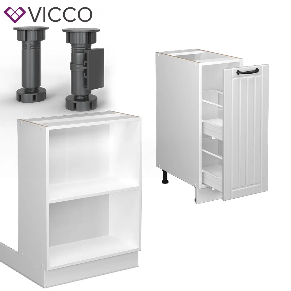 Vicco Kücheninsel Fame-Line Weiß Landhaus 90 Cm Holzwerkstoff 5 Vicco Kücheninsel Fame-Line Weiß Landhaus 90 Cm Holzwerkstoff – Bild 5