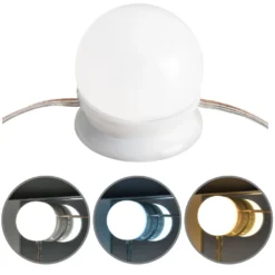 Juskys Schminktisch Bella Mit LED Beleuchtung, Spiegel, Schublade & 4 Ablagefächern - 108 X 40 X 140 Cm - Holz - Weiß - Kosmetiktisch Frisiertisch -Vidaxlko Verkaufe b5133914f7d5ab901449f6f8cb47d3a3