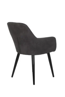 2er Set Armlehnenstuhl Roberta I Vintage Anthrazit, Metallgestell Schwarz, Gepolsterte Armlehne -Vidaxlko Verkaufe b68eb7656c77342ab5d8bbbbd20a40eb