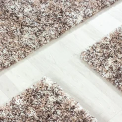 Schlafzimmerteppich,hochflor Shaggy,langflor Bettumrandung,Bunt, Farbe:BEIGE, Grösse:2 X 60x110 Cm + 1 X 80x250 Cm -Vidaxlko Verkaufe b6b6b60b07c2dbc2e17a52fe05b83160