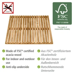 Wenko Baderost Indoor & Outdoor Acacia -Vidaxlko Verkaufe b7911088ec47b4c9adc4efa60d473c56
