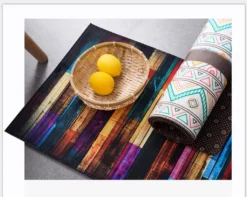 Teppich Läufer Flur Küche Rutschfest Waschbar Holzbrettmuster Bunter Modern Rutschfest Waschbar Vintage Kücheläufer Teppichläufer Polyester Meterware Anpassbar -Vidaxlko Verkaufe b9636126df89d5d296f528cc078e6882