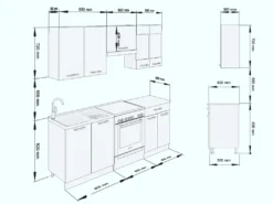 Küche Martha 200 Küchenzeile Küchenblock EinbauKüche KomplettKüche Weißlack -Vidaxlko Verkaufe bab9b1eac9eac80bd417d3fc25c5f273