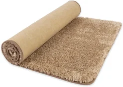 Karat Flokati Shaggy Teppich Elite Küchenläufer Teppichläufer Flurteppich, Hellbraun, 80x500 Cm -Vidaxlko Verkaufe bb82ef8a3ba351fb43e9145ef395e022