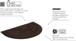 Außenmatte Fußmatte Türmatte 60x90 Cm Schutzmatte Grau Halbmond -Vidaxlko Verkaufe bc0888fc8a1a0c85380c9aa6c213b14f