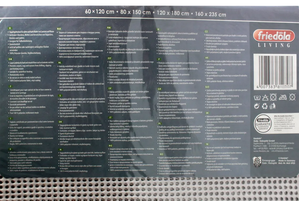 Friedola Teppichgleitschutz Robust 60 X 120 Cm - Teppichstopp Anti Rutsch Unterlage - 812707 2 Friedola Teppichgleitschutz Robust 60 X 120 Cm - Teppichstopp Anti Rutsch Unterlage - 812707 – Bild 2