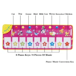 Kinder Baby Klavierteppich Klaviermatte Musikmatte Musik Klavier Matte Spielzeug 100*36cm -Vidaxlko Verkaufe bd03654a0b7de7ba2844f77f5646b830