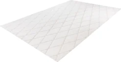 Kayoom - Hochflor Teppich Vivica 225 Weiß / Creme Grösse: 160cm X 230cm -Vidaxlko Verkaufe bd6f50181aa43579190749a4fa86557a