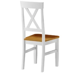 Küchenstuhl Massivholzstuhl Farbton Eiche Und Weiß Esszimmerstuhl Massivholz V-90.71-24WDoppelpack -Vidaxlko Verkaufe bd72f9c193b8f661a12cf3ad0c00f7fe