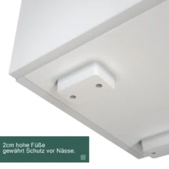 SUNSURY Weiß Hochglanz TV-Schrank W130xT35xH45cm Mit LED Beleuchtung，12-LED-Farben -Vidaxlko Verkaufe bd83c638e0c39f8638e5c7606a2d1ab1