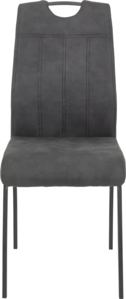 4er Set Esszimmerstuhl Elif - Mikrofaser Anthrazit - 140kg Belastbar -Vidaxlko Verkaufe bea405d601e8d2a2e18256a8e389de25