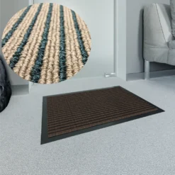 WEST & EAST Schmutzfangmatte - Braun-Schwarz 60 X 90 Cm - Fußabtreter - Sauberlaufmatte - Fußmatte - Bodenmatte - Türmatte - Fussmatte Innen Und Außen - Für Eingangsbereich - Rutschfest -Waschbar -Vidaxlko Verkaufe bedd46b3a8f4386471fd91a5a083cc75