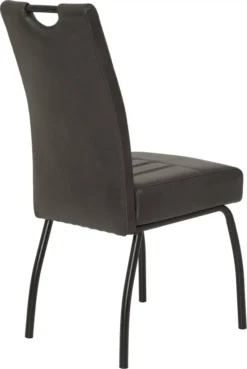 4er Set Esszimmerstuhl Beate -Nachbildung Microfaser Vintage Anthrazit - 140 Kg Belastbar - Komfortsitz Federkorb -Vidaxlko Verkaufe befb5f13a01625e5e53ea375163d9f86