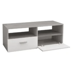 ML-Design TV-Lowboard Mit Stauraum, 2 Türen Und 2 Offenen Fächern, 95x36x35 Cm, Weiß/Grau, Aus Holz, Fernsehtisch Sideboard TV-Schrank 6 ML-Design TV-Lowboard Mit Stauraum, 2 Türen Und 2 Offenen Fächern, 95x36x35 Cm, Weiß/Grau, Aus Holz, Fernsehtisch Sideboard TV-Schrank -Vidaxlko Verkaufe c002063ae31d953d21dfce5f1348b88b