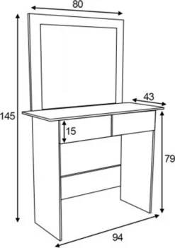 Schminktisch Frisiertisch Melanie Kosmetiktisch Mit LED Beleuchtung (Weiß) -Vidaxlko Verkaufe c004043bb7d7f6452015b81c51b8b0b0