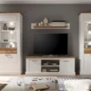 Trendteam Wohnen TV-Unterteil Toronto Pinie Weiß Struktur NB 160 X 60 X 52 Cm