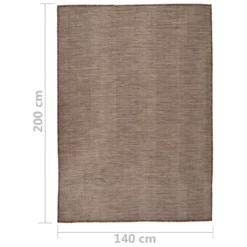 VidaXL Outdoor-Teppich Flachgewebe 140x200 Cm Braun -Vidaxlko Verkaufe c1742a067bc89cf5b483ea380e01e354