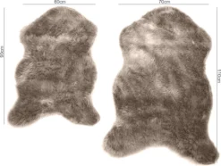 Fellteppich In Der Größe 60x90cm, Farbe Taupe -Vidaxlko Verkaufe c41dd490ecacbca6bdaf030713595a88