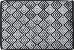 Done Badvorleger Boho 50 X 70 Cm , Farben:Black