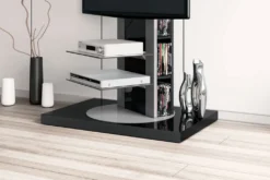 Fernsehtisch Roma H-777nw Schwarz Hochglanz 360° Drehbar TV Möbel TV Rack TV Ständer LCD Inkl. TV-Halterung -Vidaxlko Verkaufe c54b623aef1cb9ac7d83b7defdefaa1a
