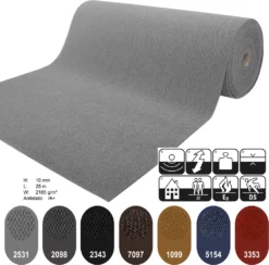 Schmutzfangmatte Hong Kong Grau 80x100 Cm -Vidaxlko Verkaufe c64b22a7c4419303aae3554a92753f7c