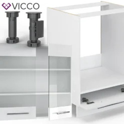 Vicco Eckküchenzeile Fame-Line Weiß Hochglanz 227 X 287 Cm Holzwerkstoff -Vidaxlko Verkaufe c65695a27ae9335daefaa974463d2117