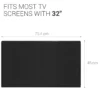 Kwmobile 32" TV Hülle - Fernseher Bildschirmschutz Abdeckung - TV Bildschirm Staubschutzhülle - Schwarz